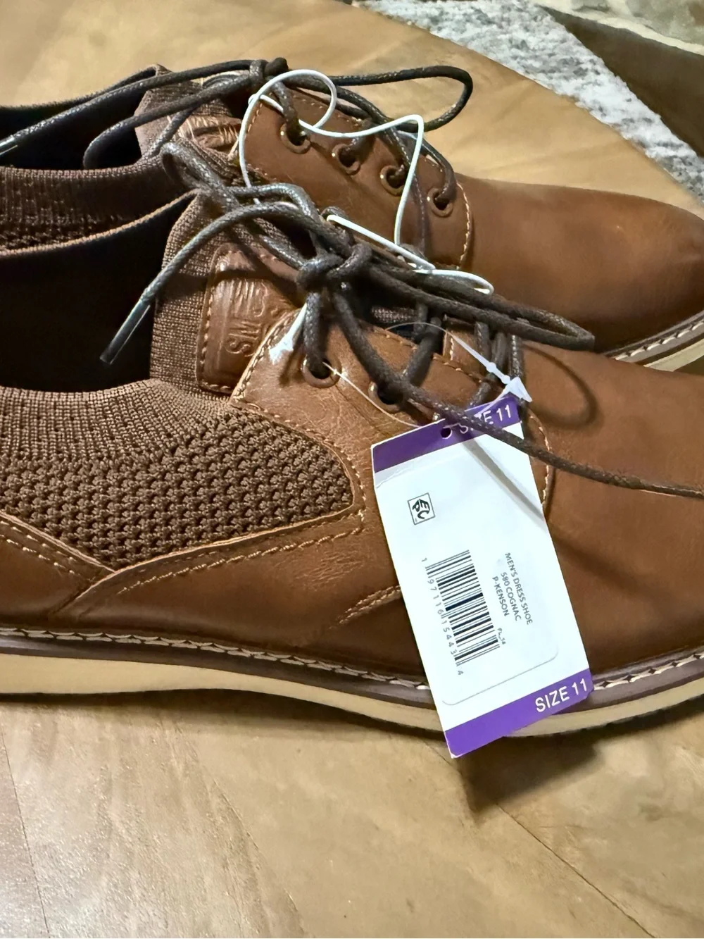 Steve Madden Men's Chestnut Brown Lace-Up Derby Sneaker